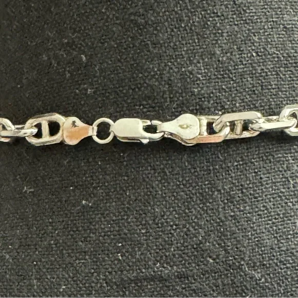 Elegant Solid Silver Necklace with Geometric Pendant Charged Energy by High Chi - Picture 5 of 6